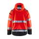 BLÅKLÄDER Highvis kuoritakki huomiopunainen/musta